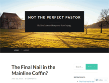 Tablet Screenshot of nottheperfectpastor.com